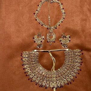 Elegant Bridal Kundan Jewelry Set